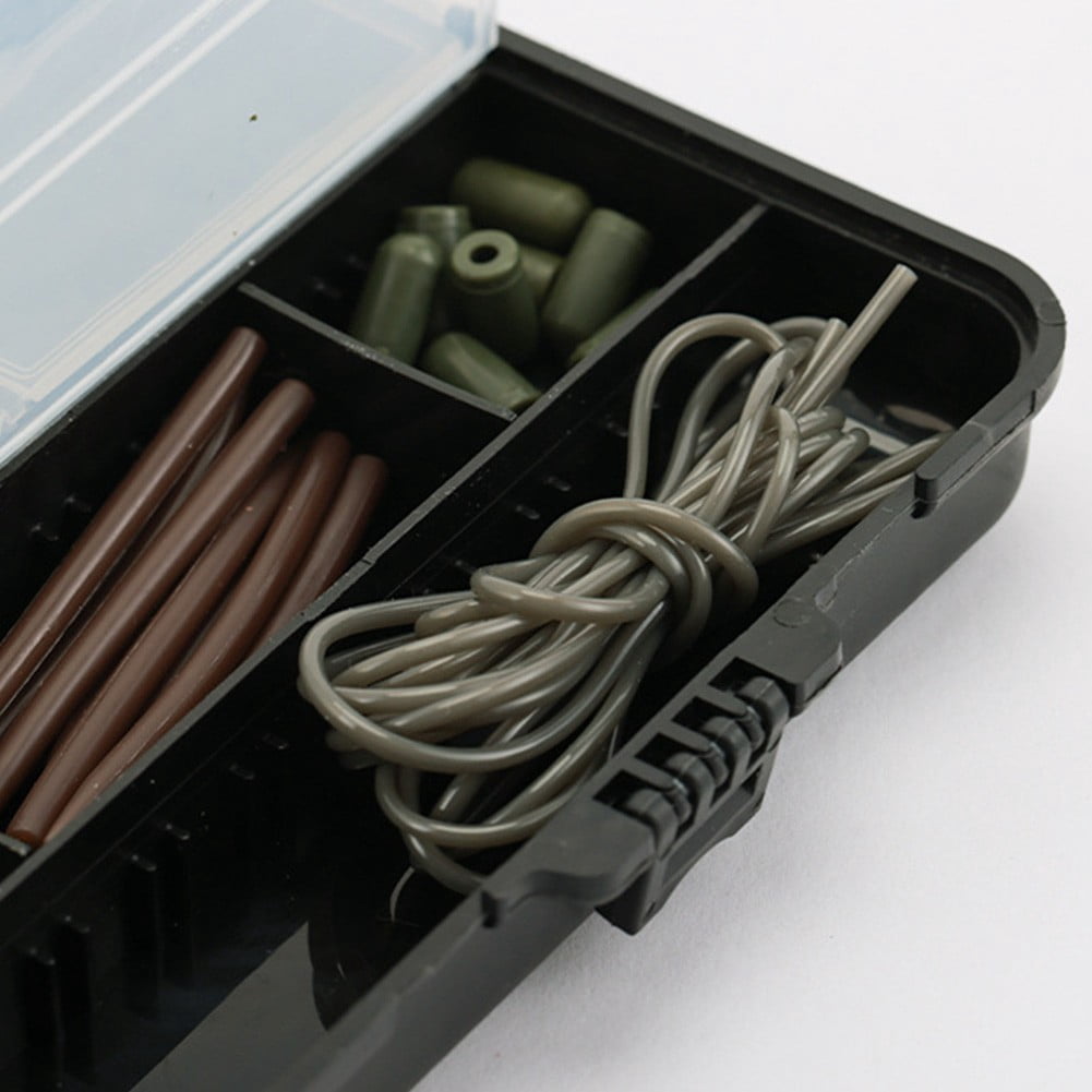 173pcs Carp Fishing Tackle Box Kit Carp Fishing Rigs Swivel Snaps Helicopter Rig