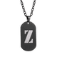 thumbnail image 2 of Collar Hombre de Inicial Letra A LUCKMAN, Acero Inoxidable Color Negro, Modelo Dylan negro UNITALLA, 2 of 7