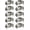 Entry Knobs, variant on Ball Stainless Steel Door Knob with Lock and Keys, Keyed Entry Satin Nickel Door Handles for Bedroom or Bathroom, 10 Pack