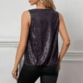 thumbnail image 4 of Sequin Tank Tops for Women Sleeveless Black Sparkly Shirt Shiny Tops Womens Fancy Tops Womens Holiday Party Tops, 4 of 6