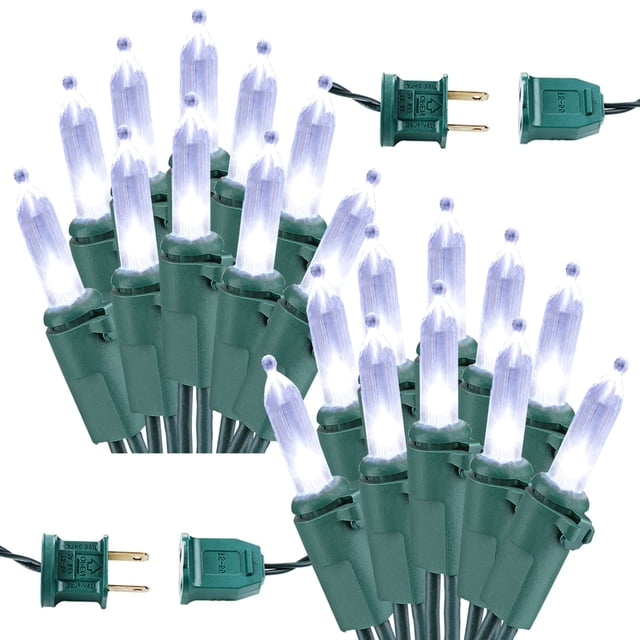 Luces navideñas Brizled, 20 m, 100 LED, color blanco frío, 120 V