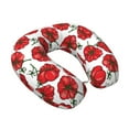 thumbnail image 2 of KLL Hand Drawn Tomatoes Pattern Memory Foam Cervical Neck Pillow Versatile U-Shaped Pillows for Home/Office/Camping/Travelling/Soft Washable Cover, 2 of 8