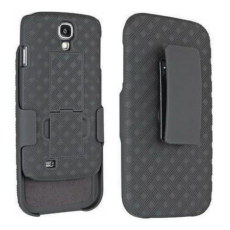 Samsung Galaxy S4 Case, Swivel Locking Belt Clip, Slim Holster Shell Combo Cover [Kickstand Feature] for Galaxy S4 -