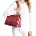 thumbnail image 3 of Michael Kors Women's Susan Medium Quilted Leather Tote Bag (Deep Red), 3 of 4