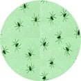 thumbnail image 1 of Ahgly Company Machine Washable Indoor Round Transitional Mint Green Area Rugs, 6' Round, 1 of 7