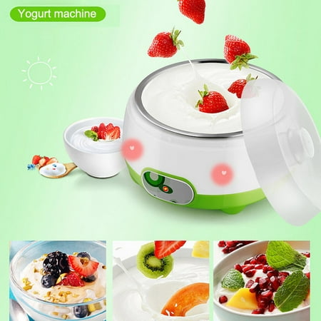 

DIY Home Electric Yogurt Machine Maker Automatic Energy Saving Mini Stainless Steel Liner.
