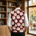 thumbnail image 6 of Mens Christmas Sweater Vests Casual Sleeveless V Neck Knit Pullover Fall, 6 of 7