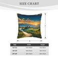 thumbnail image 4 of Haiem Sunflowers At Sunset Print Velvet Soft Solid Decorative Square Throw Pillow Covers Set with Elegant Piping Christmas Cushion Case for Sofa Bedroom Car-20"x20", 4 of 8