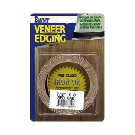 Veneer Technologies 78810 Red Oak Real Wood Veneer Edgebanding, 7/8-Inch x 8-Ft. - Quantity