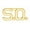 Gold, variant on Hero's Pride S.O. Die Struck Letters – Silver – 3/8" – Pair