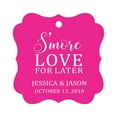 thumbnail image 1 of Darling Souvenir S'More Love For Later Tag Cadeau Personnalisé Fancy Hang Tags -Magenta-50 Tags, 1 of 1