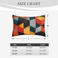 thumbnail image 3 of Fotbe Geometric Cube Pattern Art Pillow Cases - Envelope Closure - Luxury, Extra Soft, Cooling Pillow Covers - Wrinkle, Fade, Stain Resistant-14"x20", 3 of 8