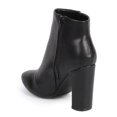thumbnail image 3 of Qupid DC09 Women Leatherette Almond Toe Metallic Chunky Heel Ankle Bootie, 3 of 5