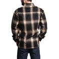 thumbnail image 3 of G-Style USA Men's Western Casual Plaid Long Sleeve Button Down Shirt Y2000 - Brown - Large, 3 of 5