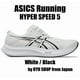 thumbnail image 1 of ASICS Running Shoes HYPER SPEED 5 1011C084.100 White / Black, 1 of 6