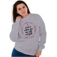 thumbnail image 3 of Breast Cancer Awareness Faith in God Women Crewneck Sweatshirt Brisco Brands M, 3 of 6