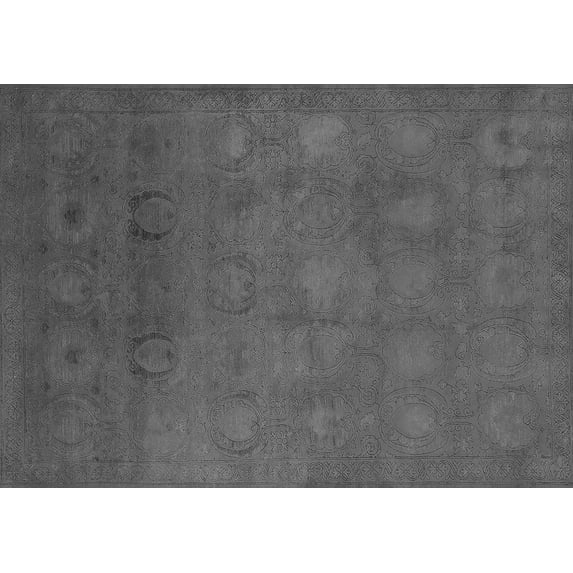Ahgly Company Indoor Rectangle Oriental Gray Industrial Area Rugs, 2' x 3'