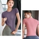 thumbnail image 2 of TFixol Camiseta de compresión para mujer, elástica, manga corta, ajustada, atlética, 2 of 8