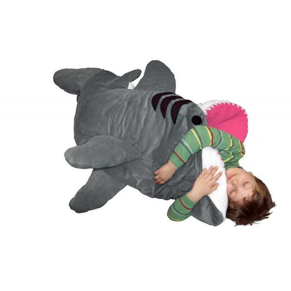 giant plush sleeping bag bed