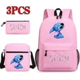 thumbnail image 1 of Three-Pieces Set Of School Bags For Male And Female Students, Campus Pencil Case, Canvas Bags Large-Capacity Backpack, 1 of 3