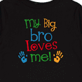 thumbnail image 4 of Inktastic My Big Bro Loves Me Little Brother Sister Boys or Girls Long Sleeve Toddler T-Shirt, 4 of 5
