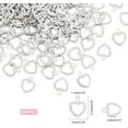 thumbnail image 6 of 200Pcs Stainless Steel Hollow Frame Charms Pendants Open Back Heart Shape Pendants with a Loop, 6 of 7