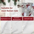 thumbnail image 7 of Valances for Windows Merry Christmas Rod Pocket Cafe Window Treatments Valance Curtains for Kitchen Bathroom Laundry Basement Windows 60"x14", 7 of 7