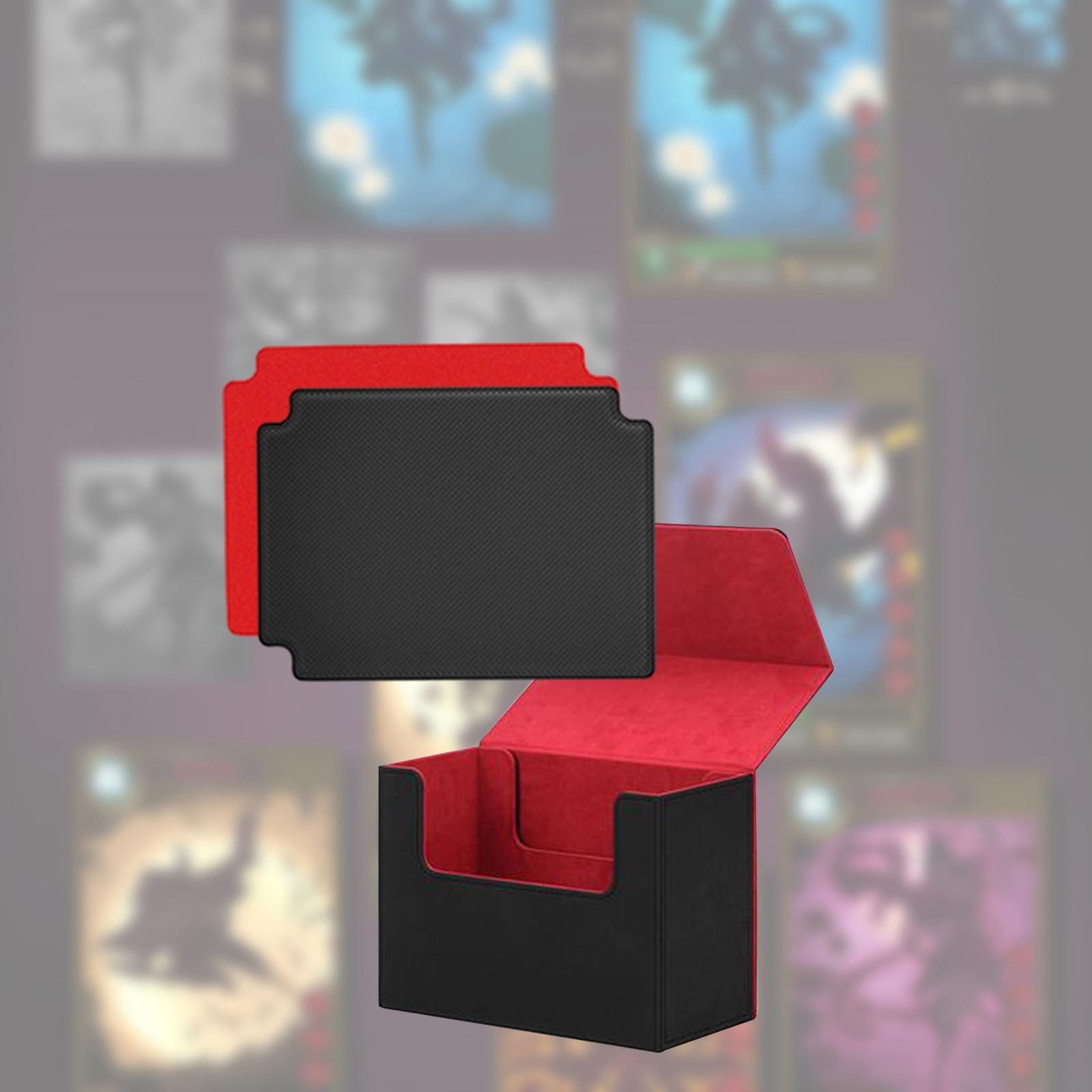 Set De 6 Cajas Transparentes Para Tarjetas Con 600 Fundas Y Separadores – Ideal Para MTG, Yugioh Y Tarjetas Coleccionables, Formato Estándar (6 Colores)