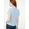 thumbnail image 4 of Free Assembly Women's Ringer Tee with Short Sleeves, Sizes XS-XXXL, 4 of 5