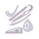 thumbnail image 1 of Kearding Juego de reglas de costura multifuncional, práctico DIY, plantilla de costura exquisita transparente, herramientas, reglas para acolchar Artesanía tipo 7, 1 of 6