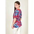 thumbnail image 3 of Blusa escote cruzado Roman Fashion /Juvenil, 6931 (Fiusha / Azul) fucsia CH, 3 of 4