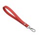 thumbnail image 1 of Llavero de cuero PU Uxcell, soporte de llaves con anillo de metal plateado y bloqueo anti pérdida para billetera o bolso, rojo, 1 of 6