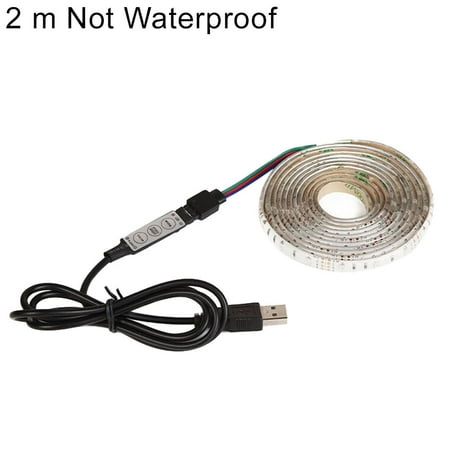 

YMheart 0.5/1/2/3/4/5m 5V USB Waterproof RGB Color LED Strip Light Lamp TV Backlight