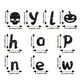 thumbnail image 3 of Decoraciones de Halloween, letras negras, chalota dorada, suministros para fiestas de Halloween, arreglo de escena, decoración de Halloween, bandera de papel para Halloween, bandera de papel para Hall, 3 of 6