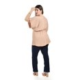 thumbnail image 3 of Blusa de manga amplia Roman Fashion /Tallas Extras, 28365 (Beige) beige 44, 3 of 5