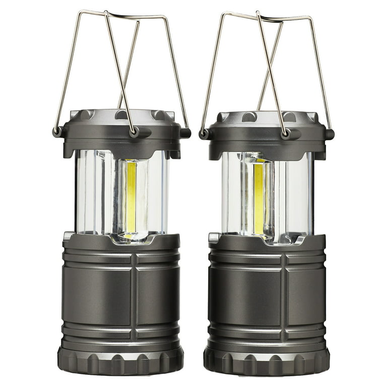 GEMEK 2 Pack LED Camping Lantern, Survival Kit for Hurricane, Emergency,  Storm, Outages, Outdoor Portable Lantern
