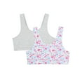 thumbnail image 2 of Wonder Nation Girls Cotton Bra, 2-Pack, Sizes S-XXL, 2 of 6
