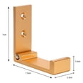 thumbnail image 4 of Ganchos para colgar ropa, toallero, perchero, perchas para puerta y pared, ganchos plegables de aleación de aluminio (dorado), 2 uds., 4 of 4