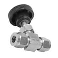 304 Stainless Steel Valve 2?Way High Pressure Needle Flow Control for