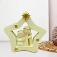 thumbnail image 1 of Conjunto de belén en miniatura, regalo religioso, escultura de resina, estatua de Sagrada , pequeña figura de belén navideño para festival., 1 of 8