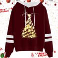 thumbnail image 2 of WILLBEST Sudaderas de Mujer Sudadera con Capucha y Cordón con Estampado Navideño Informal para Mujer 128 Chica​​, 2 of 3