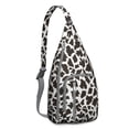thumbnail image 1 of Fashion Leopard Sling Backpack - Runway-Inspired Print, Lightweight Durable Shoulder Bag, 1 of 4