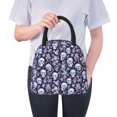 thumbnail image 6 of Fotbe Skull flower crystal Pattern Lunch Bag, Insulated Lunch Box, Small Leakproof Cooler Food Lunch Containers Reusable High Capacity Lunch Tote Bags for Work, Travel, Outdoor, 6 of 6