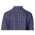 thumbnail image 4 of Blue Mountain FMW23-11031 Men's Long Sleeve Oxford Shirt/Blue Plaid/L, 4 of 5