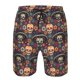 thumbnail image 3 of Fotbe Skulls and Flowers Trajes de Baño Estampados para Hombre, Shorts de Verano de Secado Rápido, Ropa de Playa, Bañadores-Large, 3 of 6