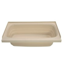 Kinro 209392 Composites ABS RV Full Tub, 24" x 40"/Right Hand/Parchment