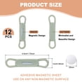 thumbnail image 2 of Uxcell 12Pcs Soporte Magnético para Lápices, Soporte de Lápiz Magnético de Silicona para Refrigerador, Pizarra, Escritorio, Clipboard, Verde, 2 of 6