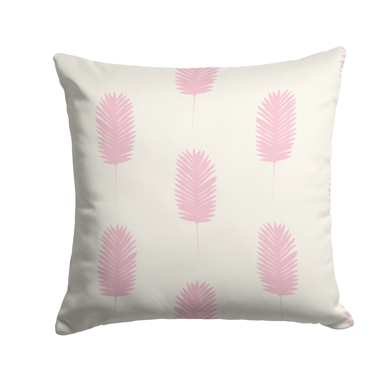 Pink Palm Fabric Decorative Pillow