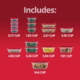 thumbnail image 6 of Rubbermaid EasyStore Rectangle, Square, and Round Containers, 32-Piece Set, Food Storage Containers, Food Storage Containers with Lids, 6 of 7