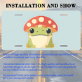 thumbnail image 3 of 1 Pcs 2D Flat License Plate Covers & Frames, Frog under Mushroom For Decorative Front, Waterproof For Decoration Aluminum License Plate Covers & Frames Cover For Men Women, 12" X 6", 3 of 7